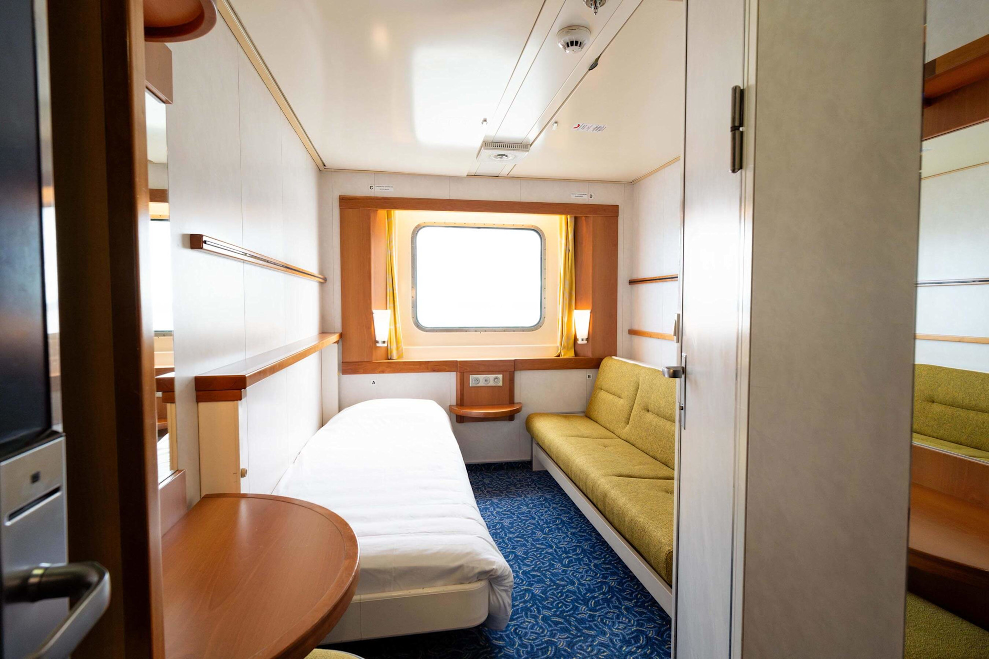 4 berth outside cabin on Mont St Michel