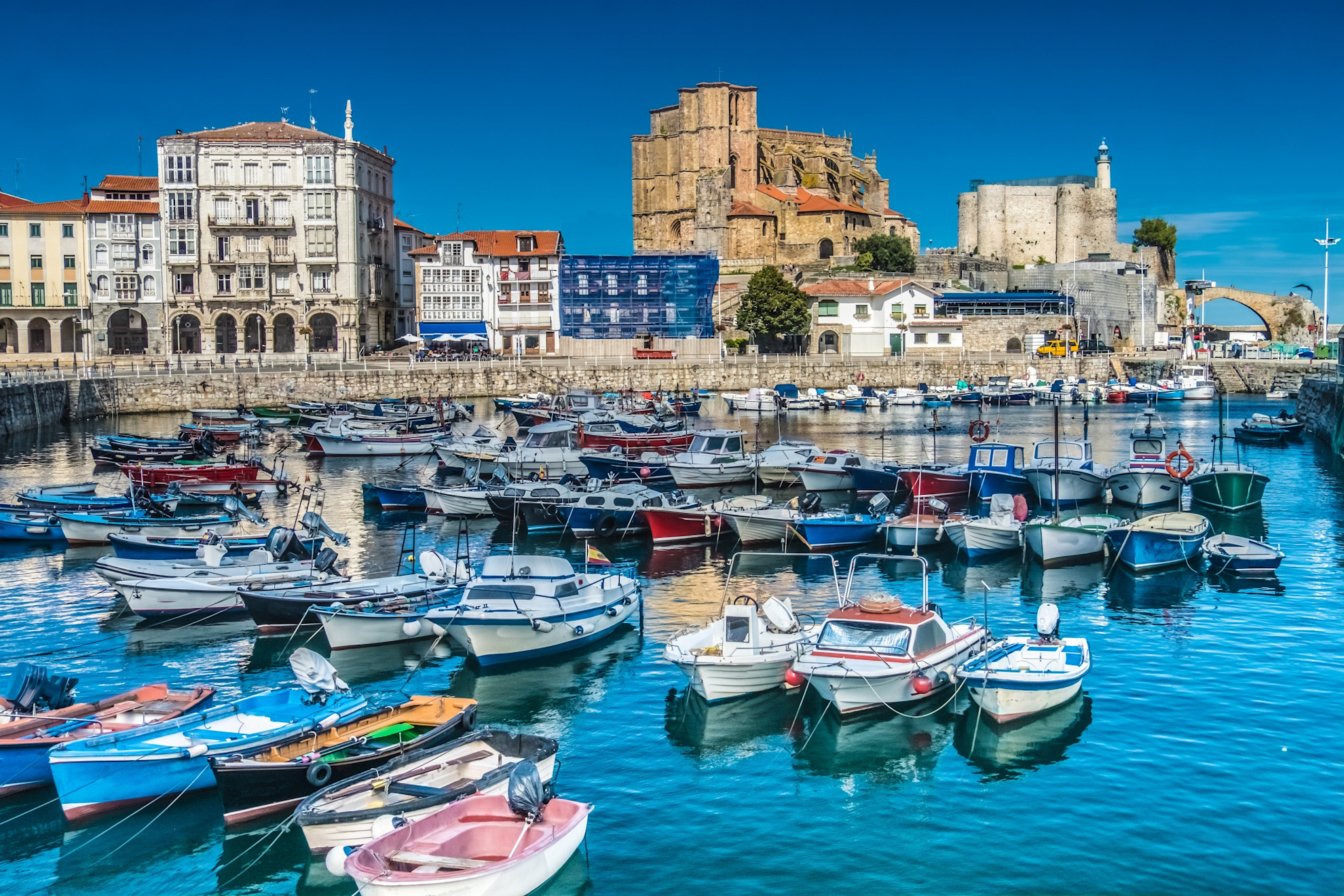 View of Castro Urdiales harbour
