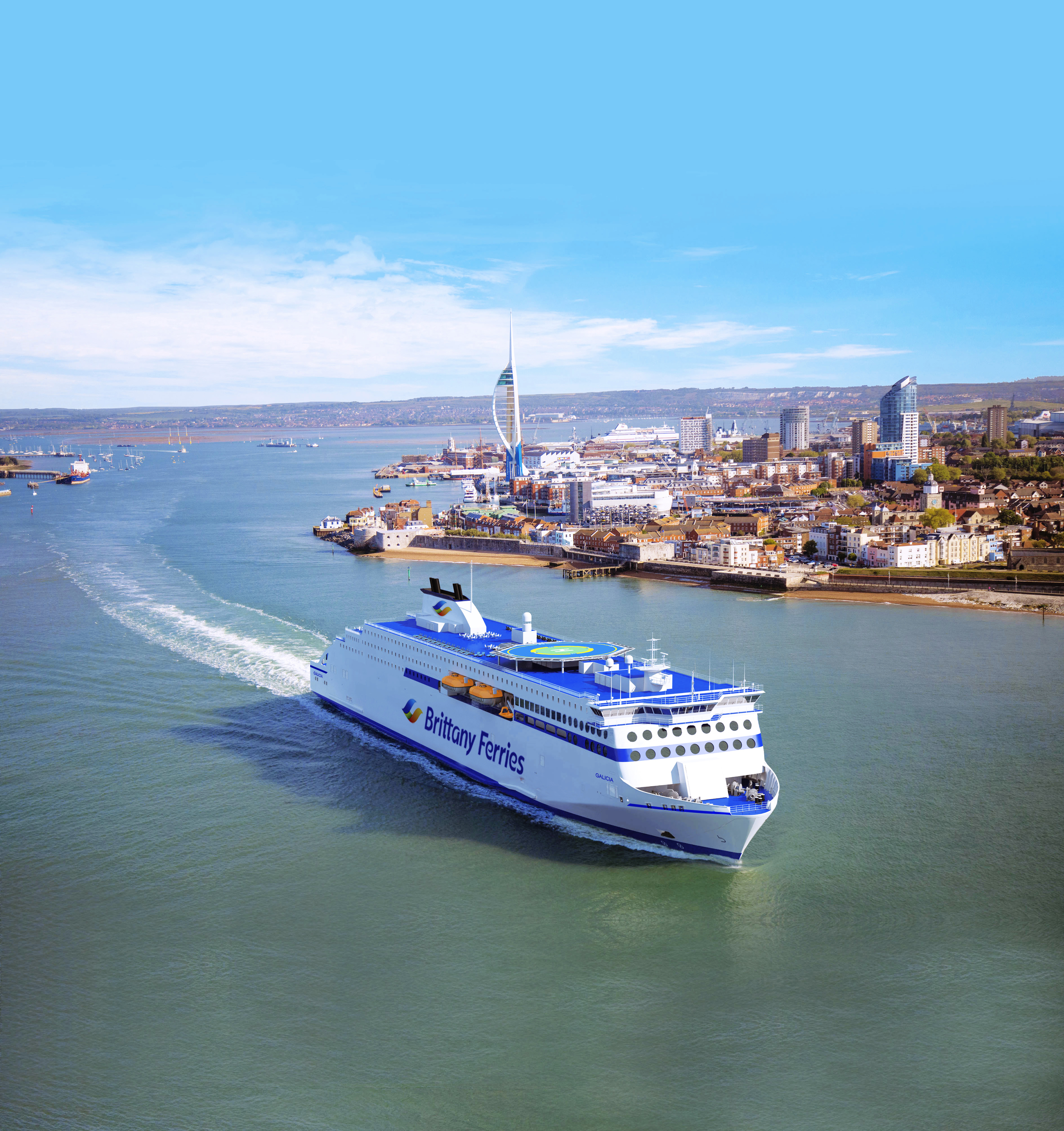 Galicia at sea at Portsmouth