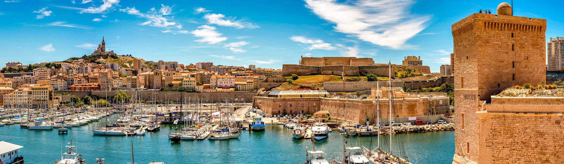 Alter Hafen in Marseille, Cote d'Azur, France