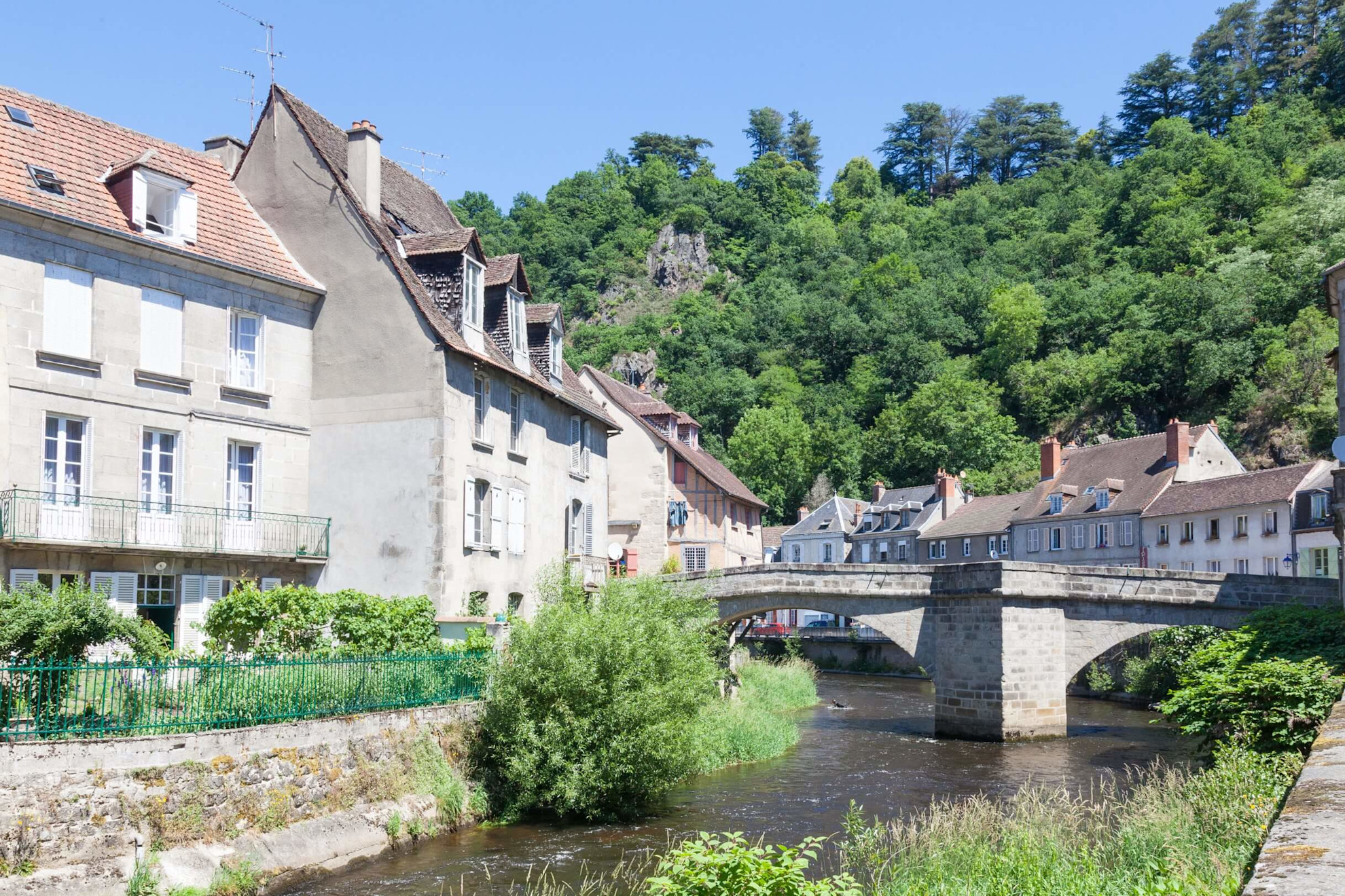 A view of the city of Aubusson