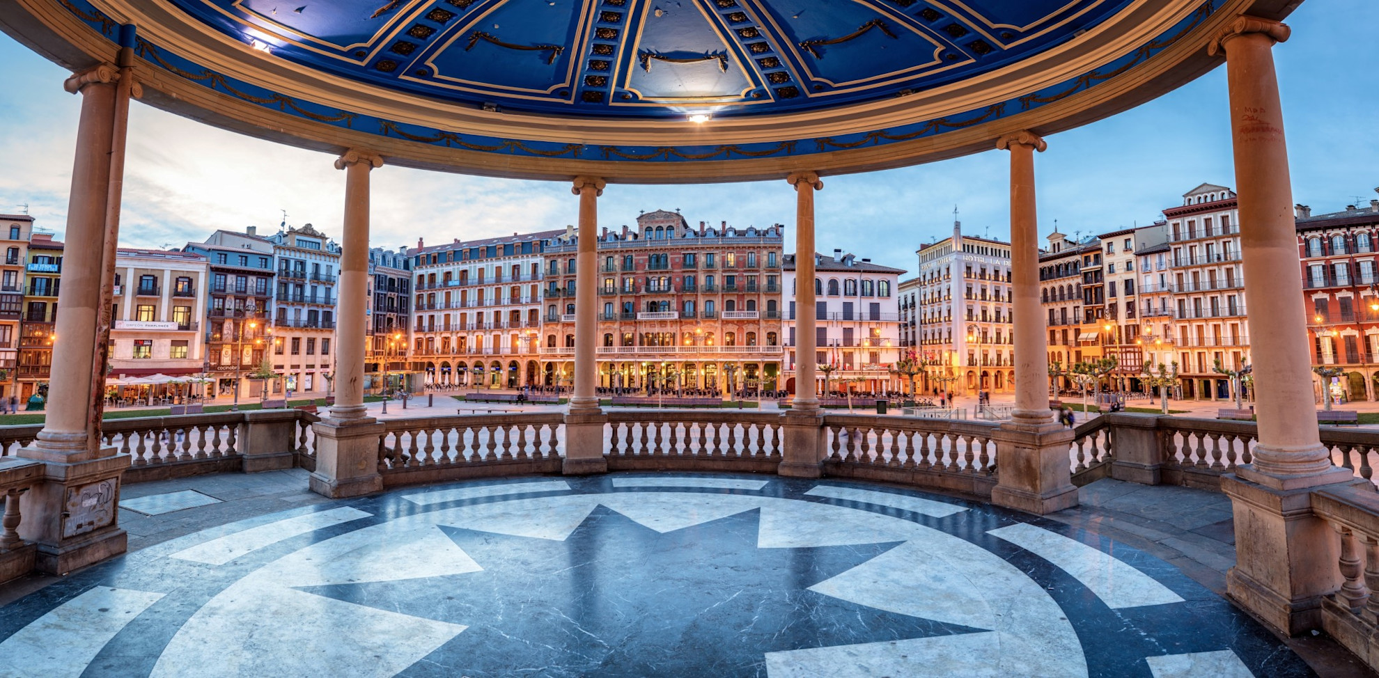 Plaza del Castillo in Pamplona, Navarra