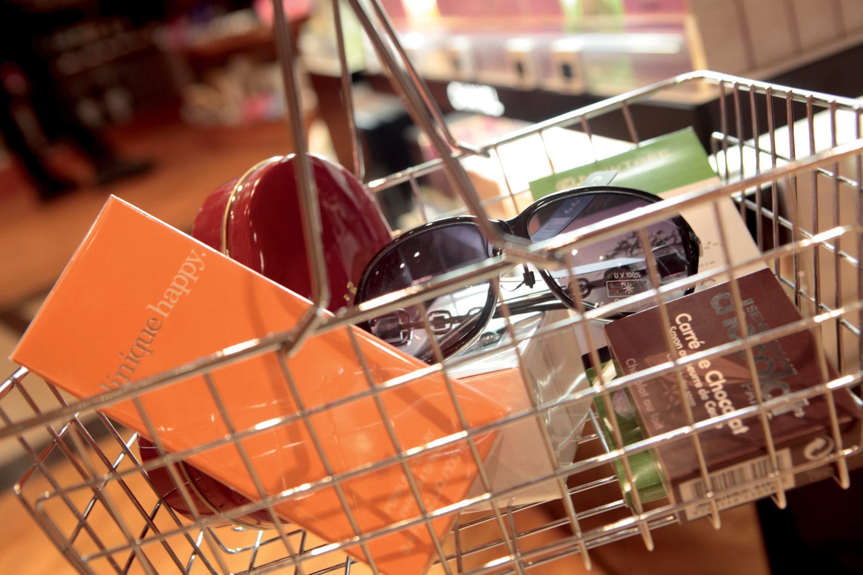 Shopping in basket