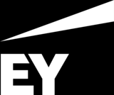 EY logo - white