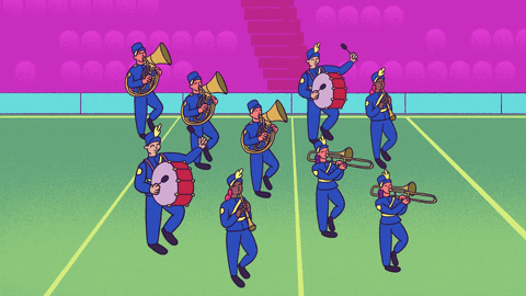 Marching Band Fire Gif