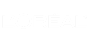loreal logo white