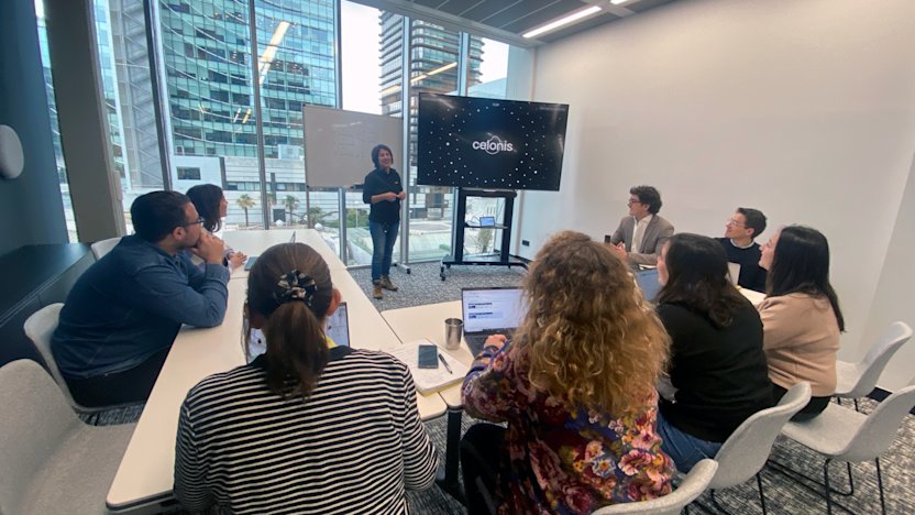 Celonis Academy working on Certification Exams in Madrid