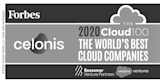 Forbes 100 Cloud with Celonis Logo --b & w