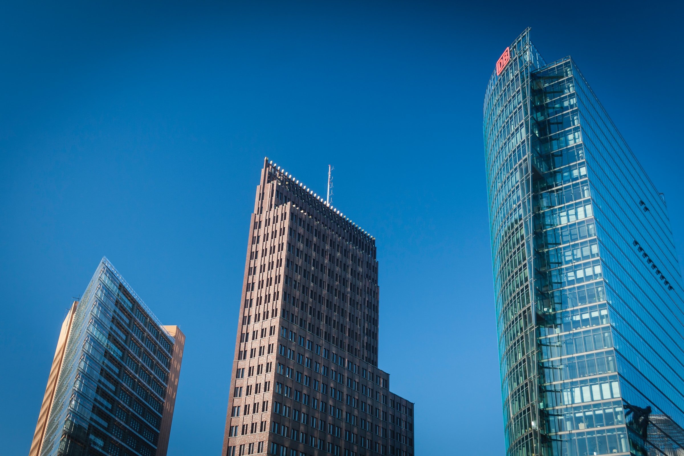 City Scape Looking Up