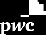 PwC logo - white