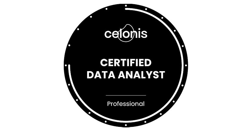 Celonis Certified Data Analyst badge