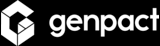 Genpact logo - white