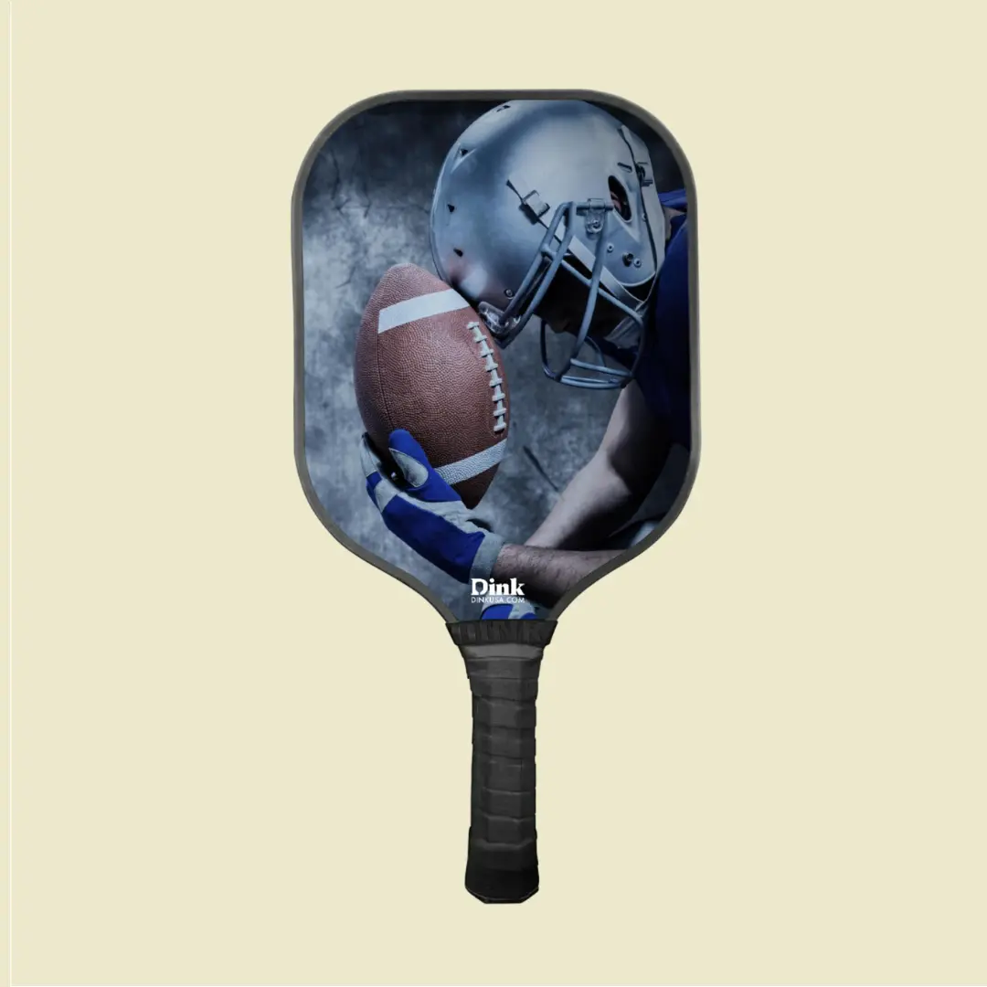 Valentines day custom pickleball paddle with his favorite sports team print