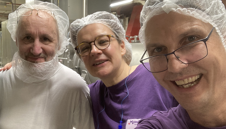 Heike Grewenig with 2 of her MDLZ colleagues