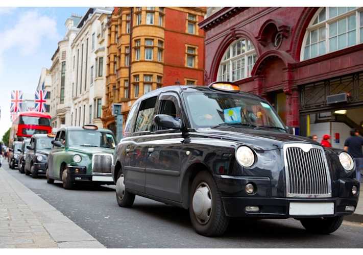 travel in taxis in the UK