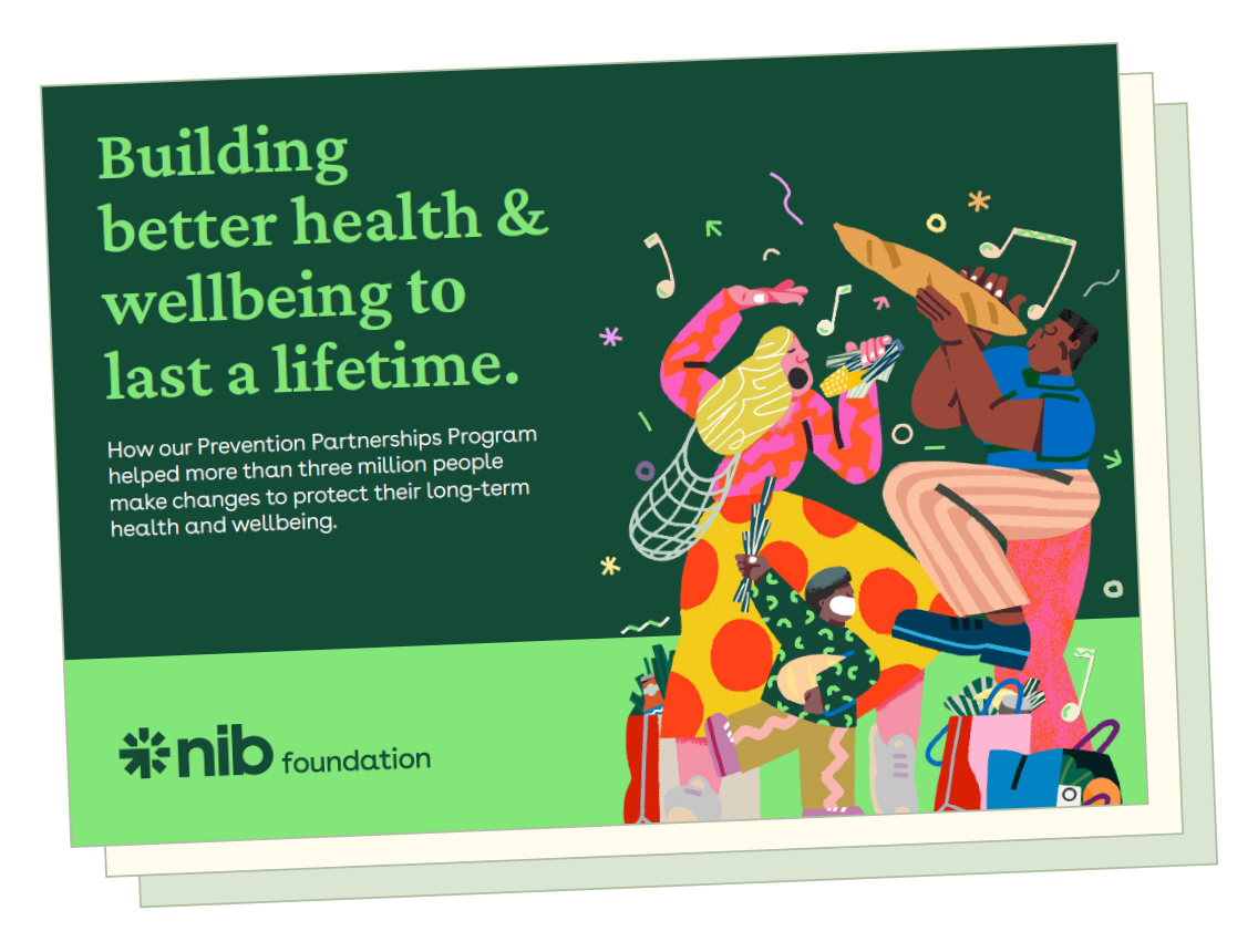 Screenshot of the nib foundation Prevention partnerships report