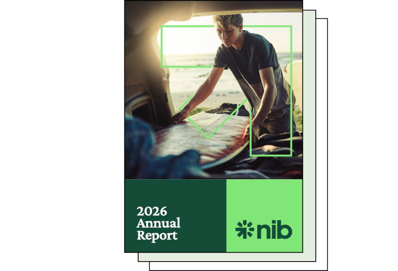 Screenshot of nib's 2026 Annual Report