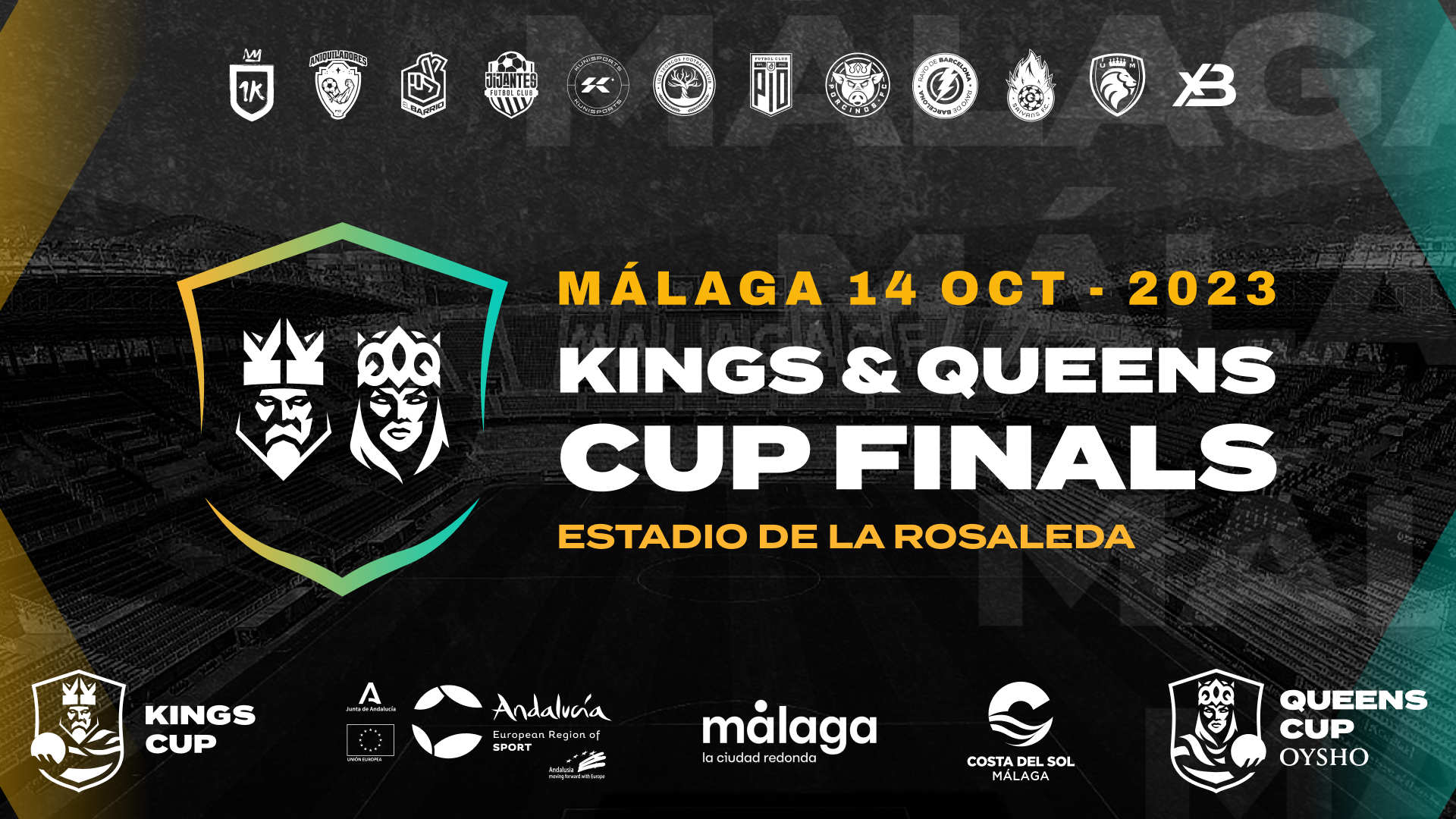 Málaga to host the Kings & Queens Cup Finals on 14th October at La Rosaleda!