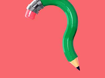 Pencil quiz icon