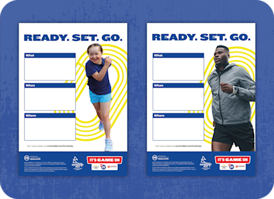 Primary and secondary event posters for the Lap of Hop