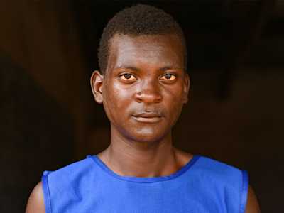 A man looking at the camera.