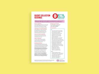 Red Nose Day 2022 Bucket collection guidance