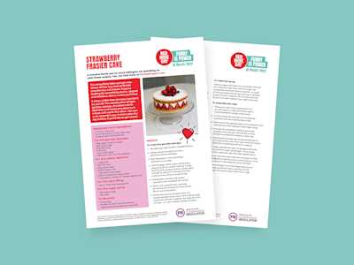 Red Nose Day 2022 Fraisier Cake recipe
