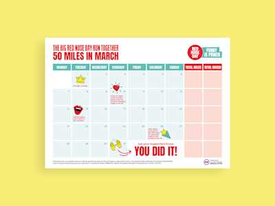Download the Big Red Nose Day Run Together Miles Tracker