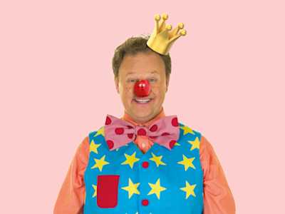 Mr Tumble wearing a Red Nose