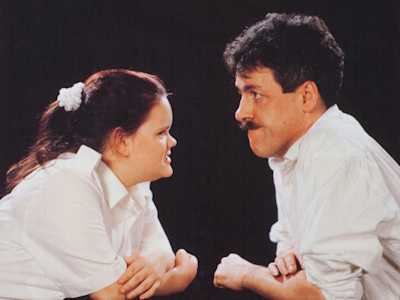 Griff Rhys Jones and Sarah Plunkettin Altogether Better