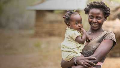Pendo and her child.