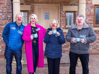This is my house cast wearing Red Noses