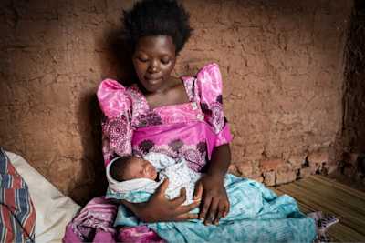 Woman with baby