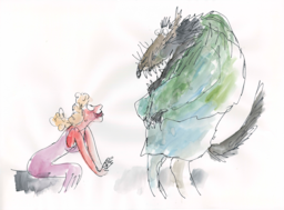 Beauty and the Beast Illustration - Quentin Blake