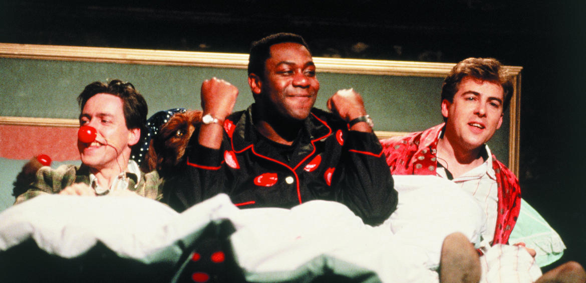 Lenny Henry during the first ever Red Nose Day