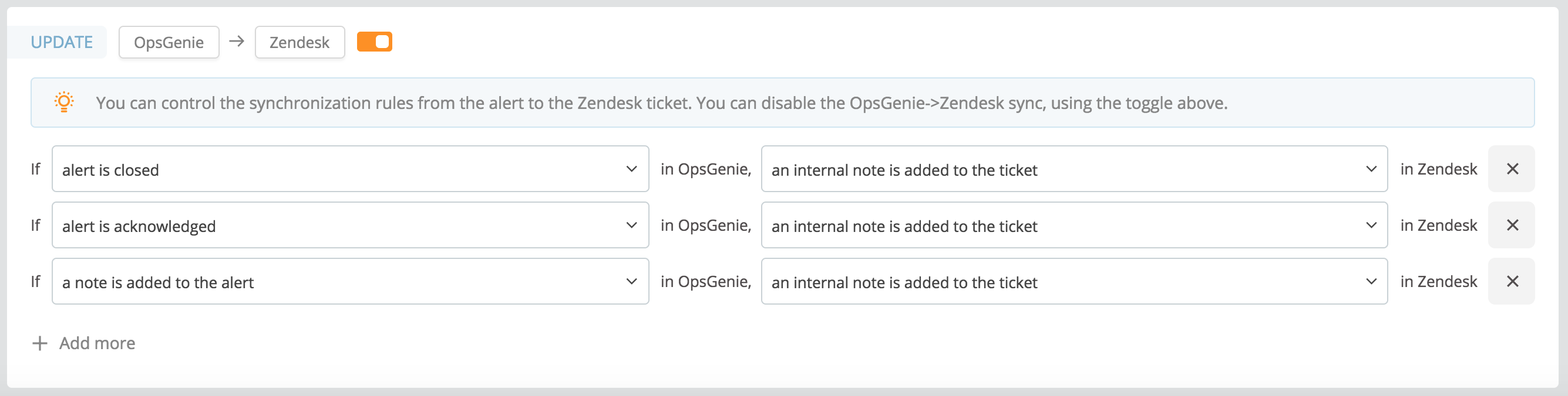 For Opsgenie to Zendesk updates