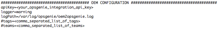 OEM configuration file