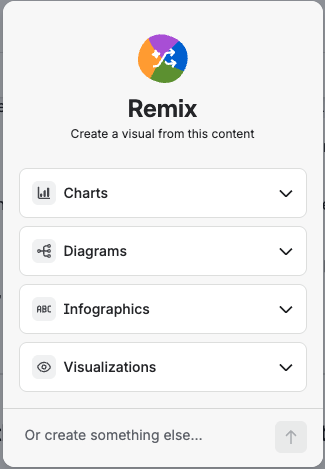 The Remix menu