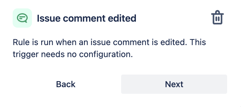 Issue comment edited trigger in automation