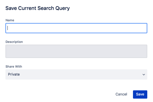 Save search query