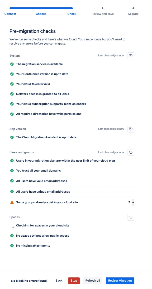 List of CCMA preflight-errors
