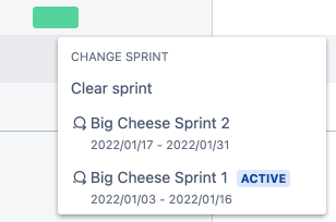 Change your issue's sprint assignment from your roadmap view in Jira Software Cloud