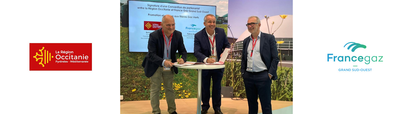 La Région Occitanie et France gaz Grand Sud-Ouest s’allient pour renforcer le développement des gaz renouvelables et l’emploi associé sur le territoire