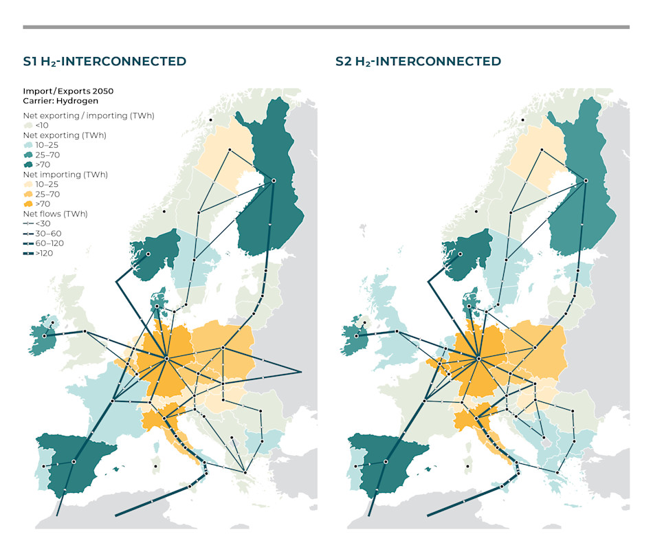 Hydrogen network map