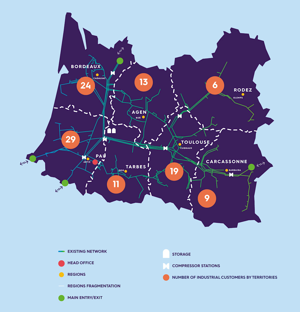 Terega network for industrials