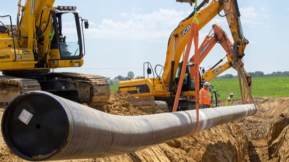 Chantier transport de gaz pose en Aquitaine