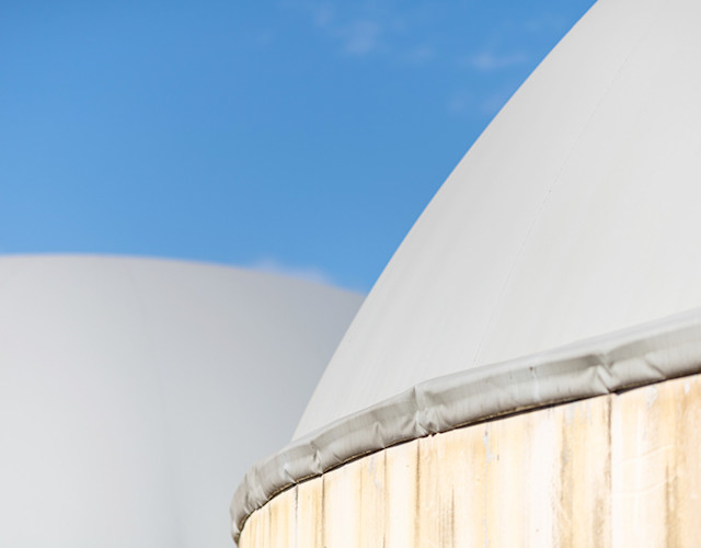 Cuve de digesteur d’une station biométhane