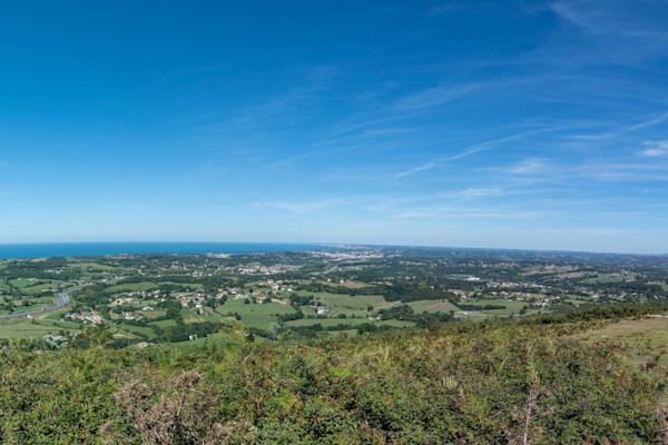 Panorama à Urrugne dans les Pyrénées