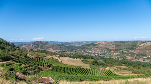 Panorama à Urrugne dans les Pyrénées