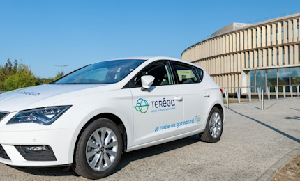 Véhicule GNV de Teréga